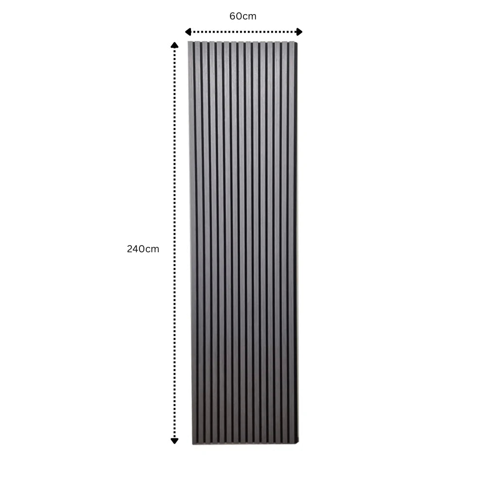 Ash Grey Real Wood Acoustic Slatted Wall Panels