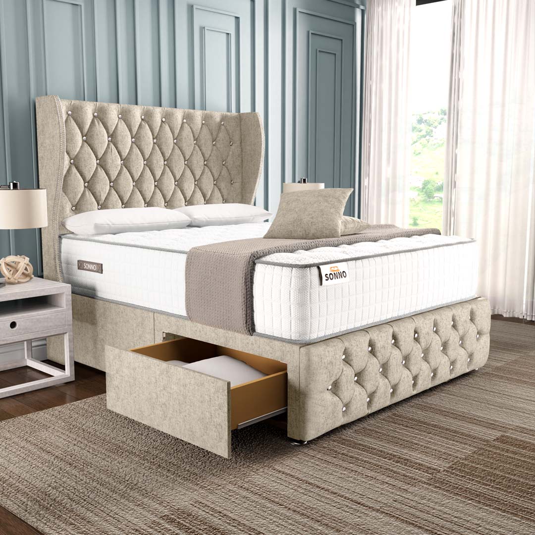 Monaco Wingback Divan Bed