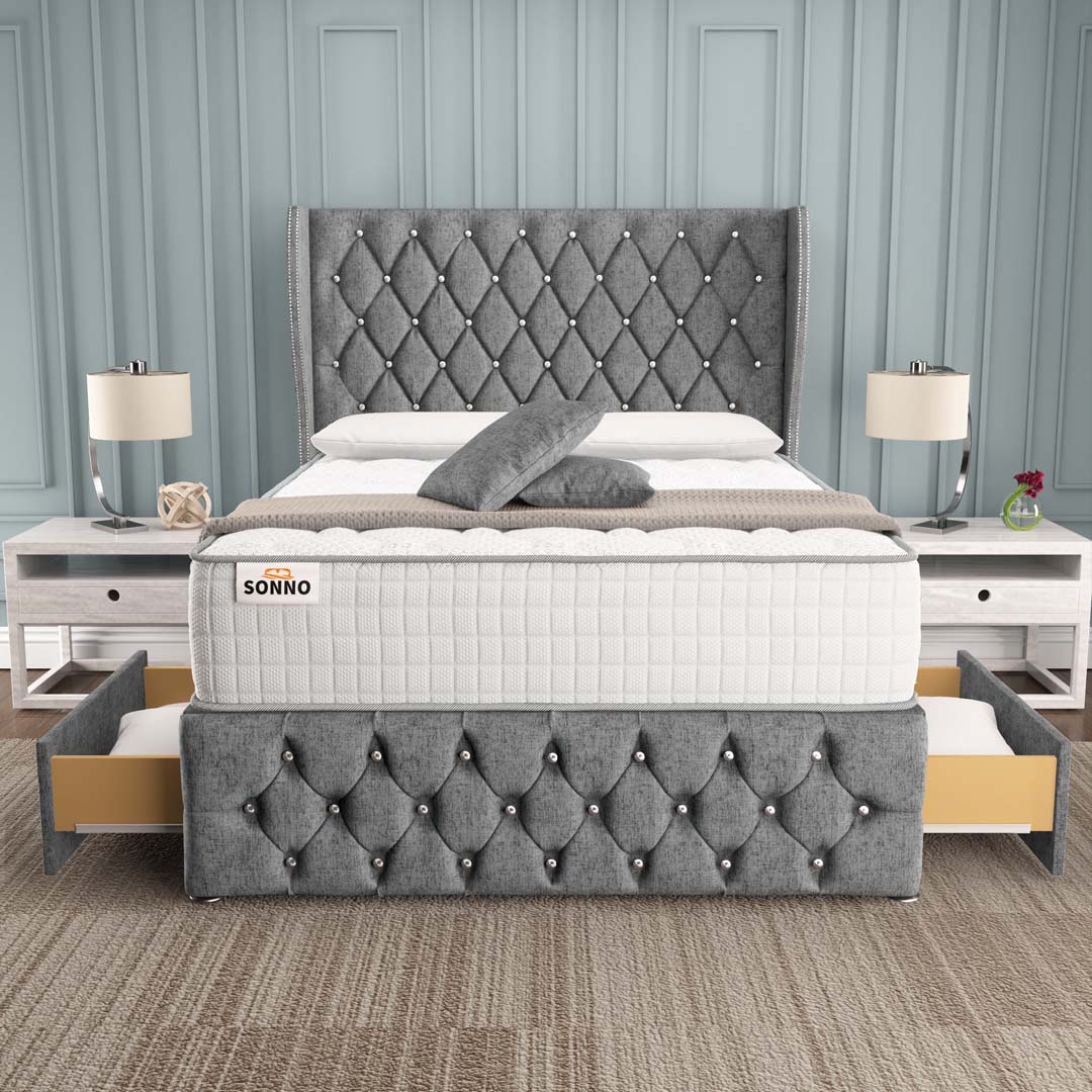Monaco Wingback Divan Bed