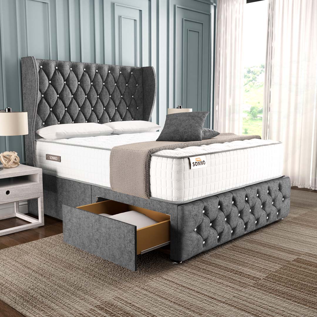 Monaco Wingback Divan Bed