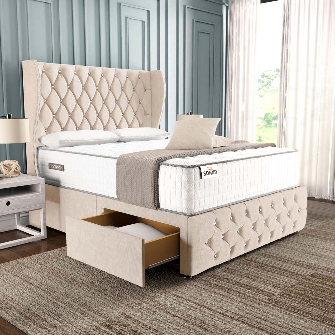 Monaco Wingback Divan Bed