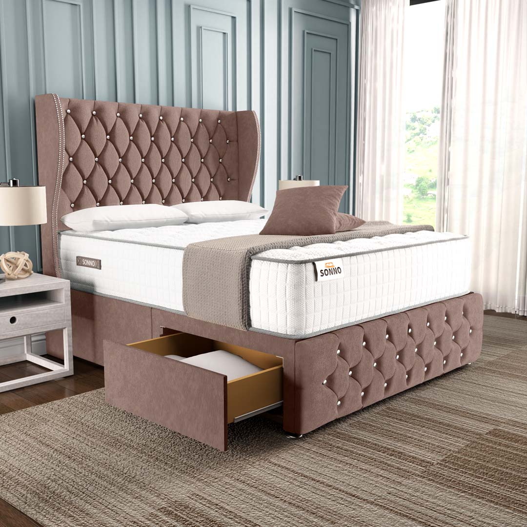 Monaco Wingback Divan Bed