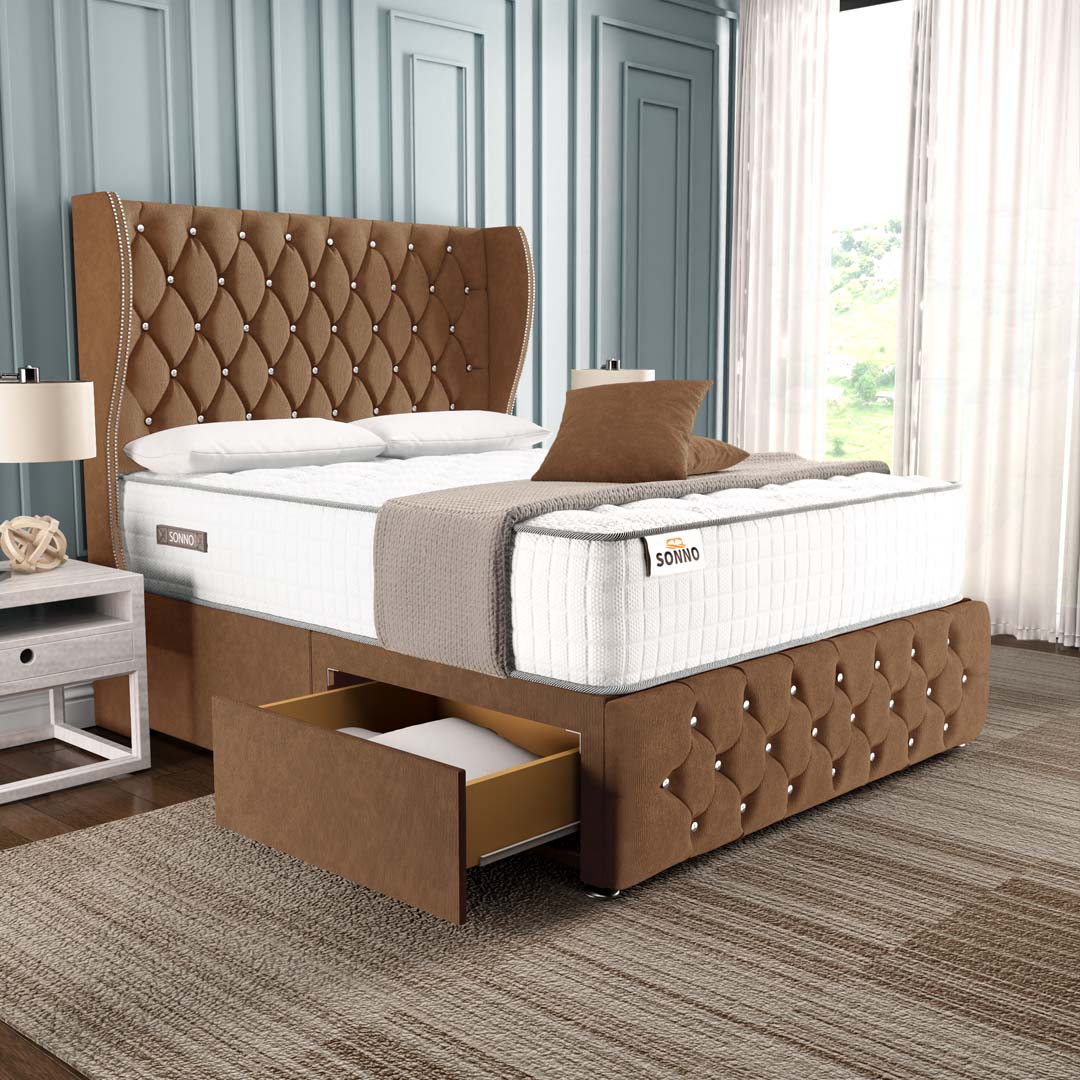 Monaco Wingback Divan Bed