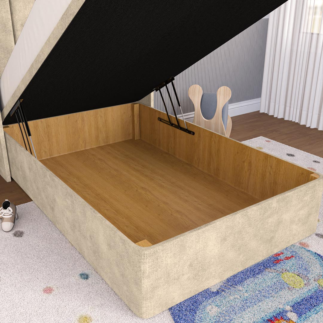 Prague Kids Wingback Ottoman Divan Bed