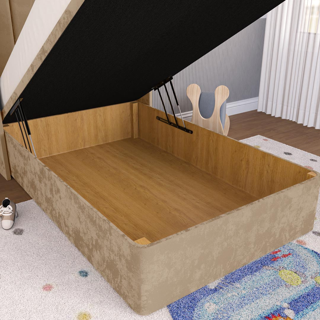 Prague Kids Wingback Ottoman Divan Bed