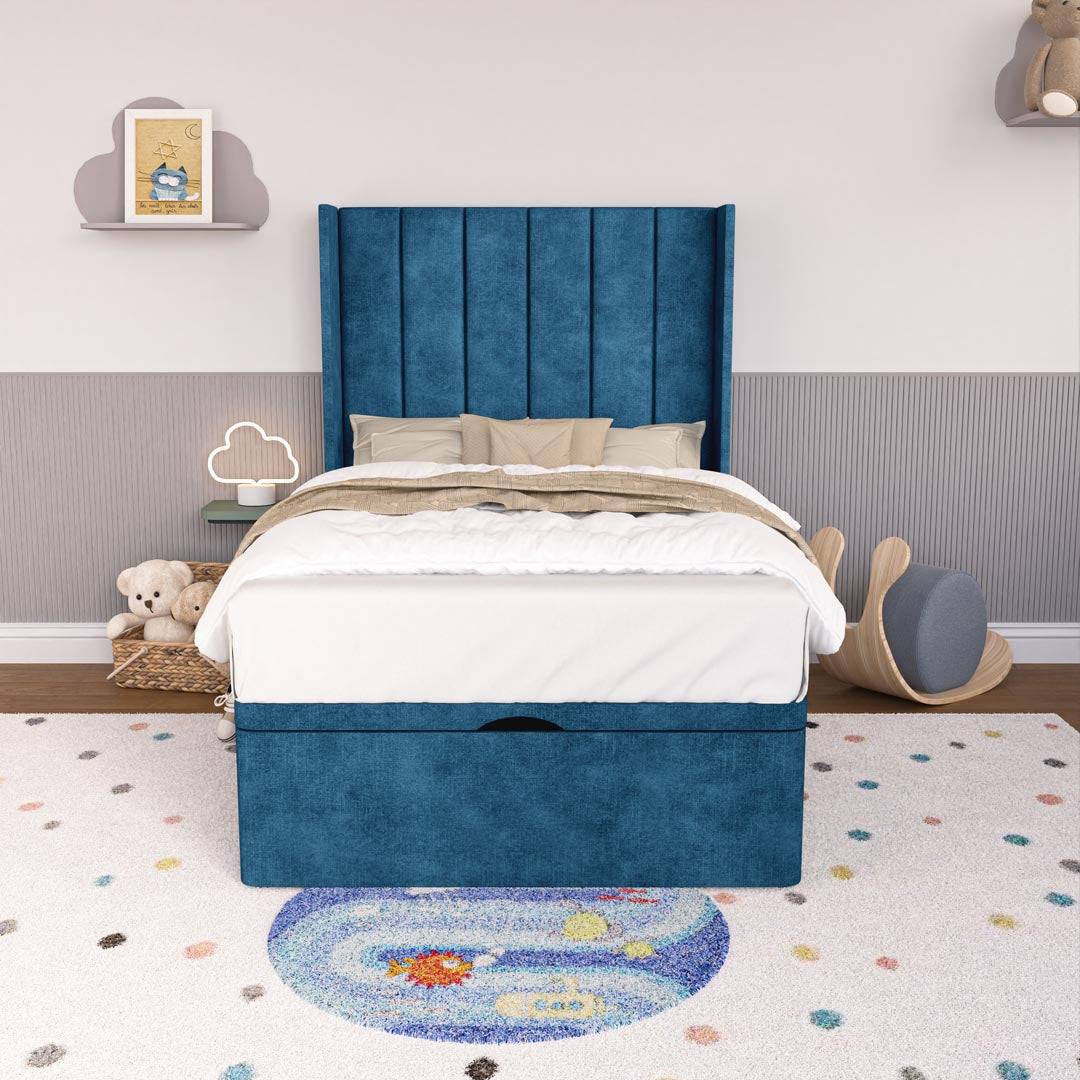 Prague Kids Wingback Ottoman Divan Bed