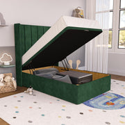 Prague Kids Wingback Ottoman Divan Bed