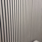 Ash Grey Real Wood Acoustic Slatted Wall Panels