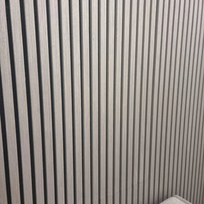 Ash Grey Real Wood Acoustic Slatted Wall Panels