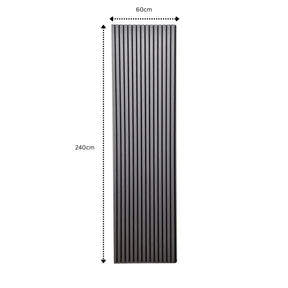 Ash Grey Real Wood Acoustic Slatted Wall Panels