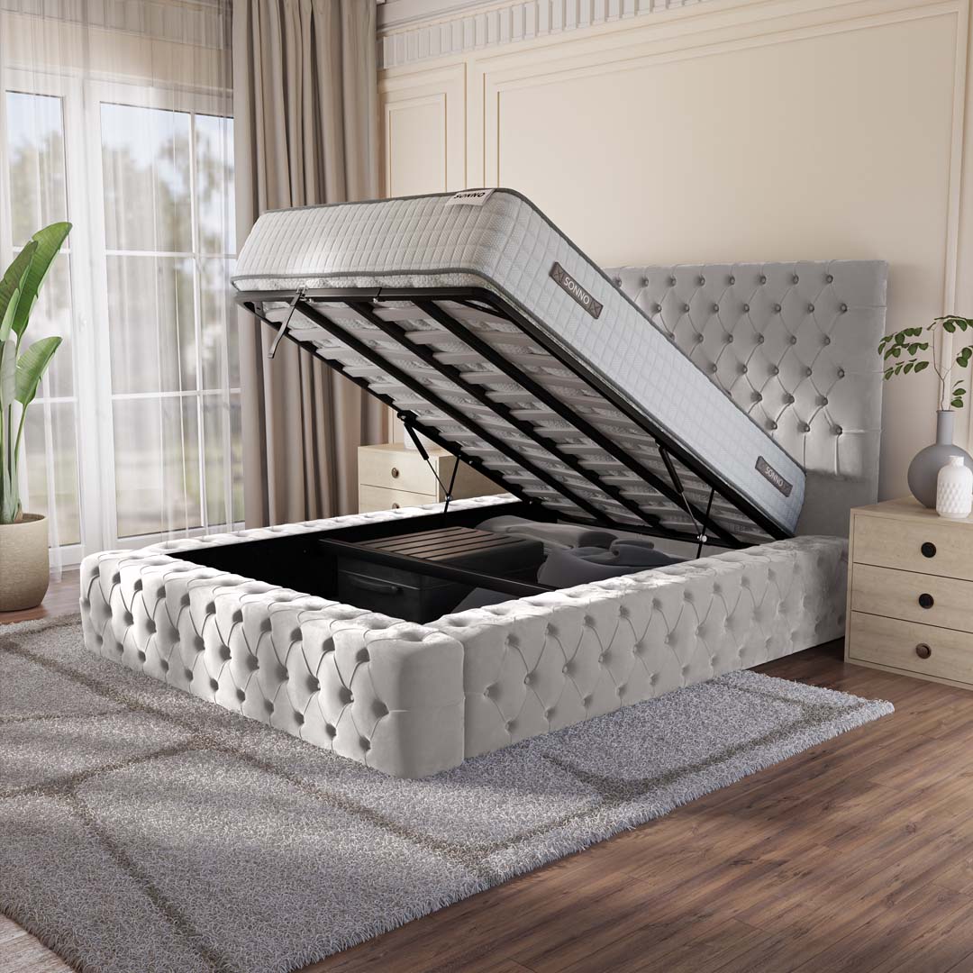 Ambassador Upholstered Ottoman Bed
