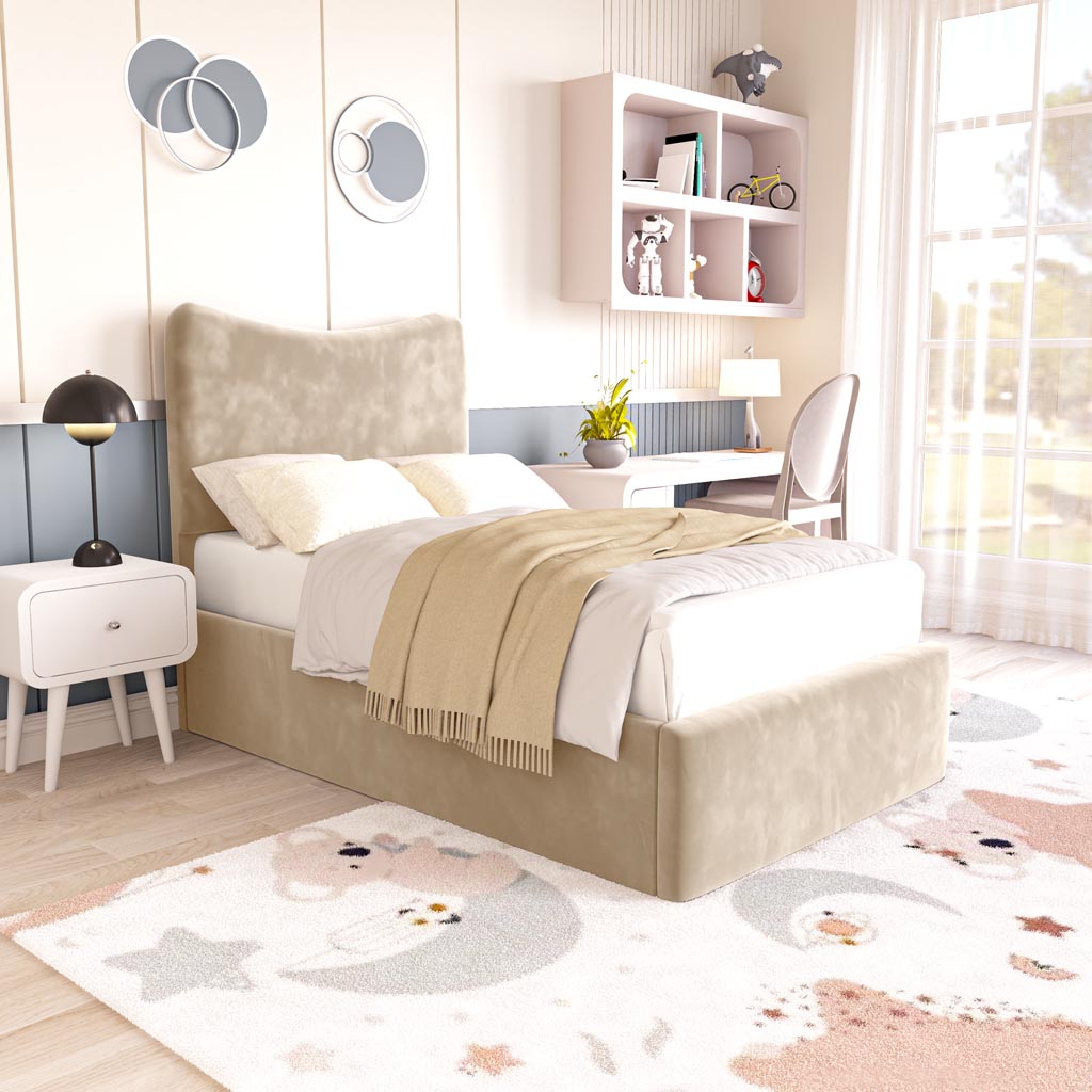 Cairo Kids Upholstered Ottoman Bed