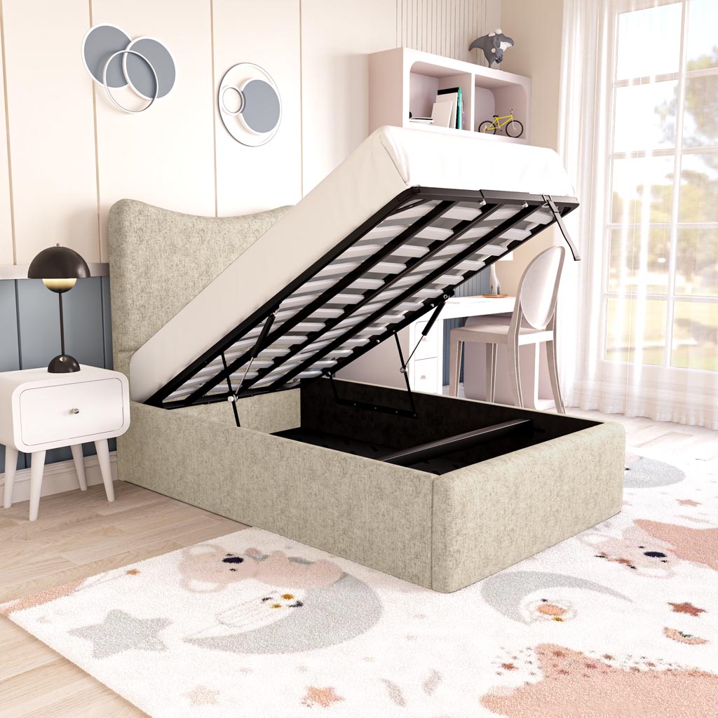 Cairo Kids Upholstered Ottoman Bed