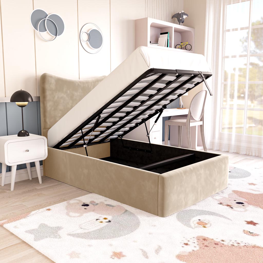 Cairo Kids Upholstered Ottoman Bed
