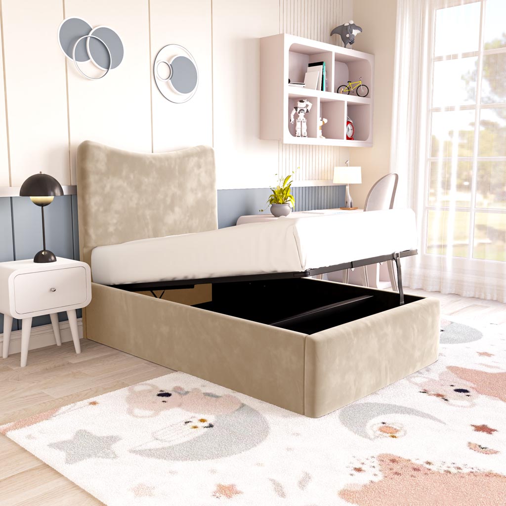 Cairo Kids Upholstered Ottoman Bed
