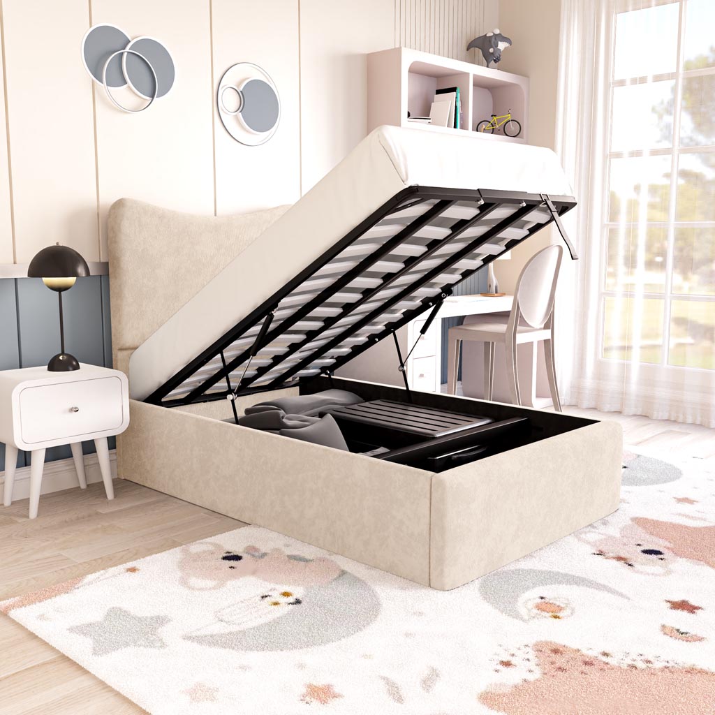 Cairo Kids Upholstered Ottoman Bed