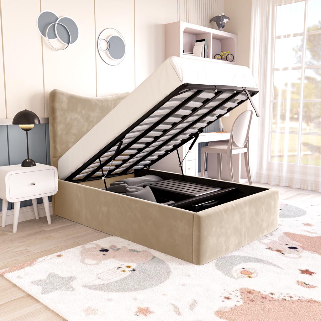Cairo Kids Upholstered Ottoman Bed