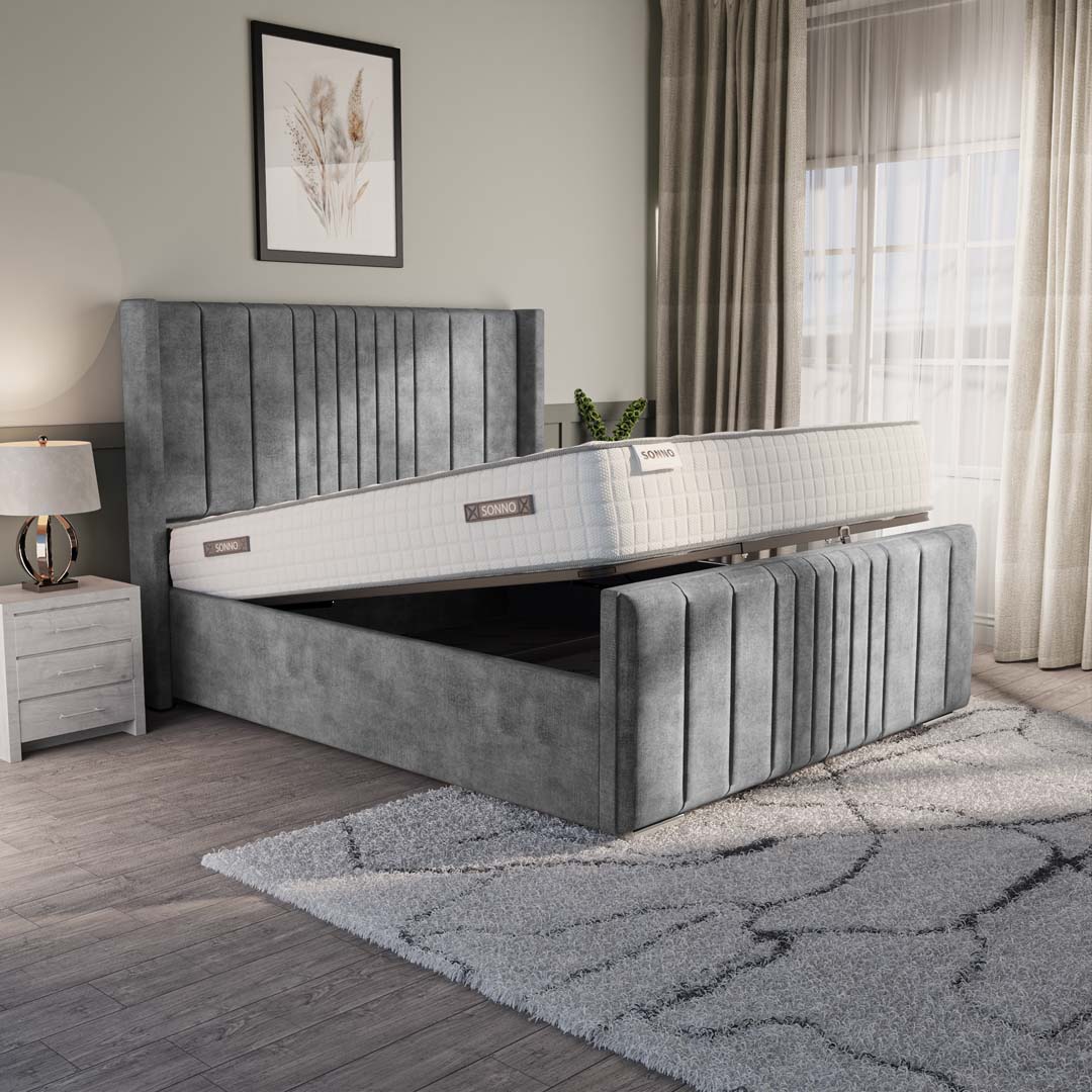 Cambridge Upholstered Ottoman Bed