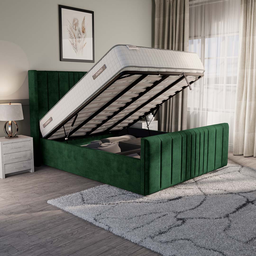 Cambridge Upholstered Ottoman Bed