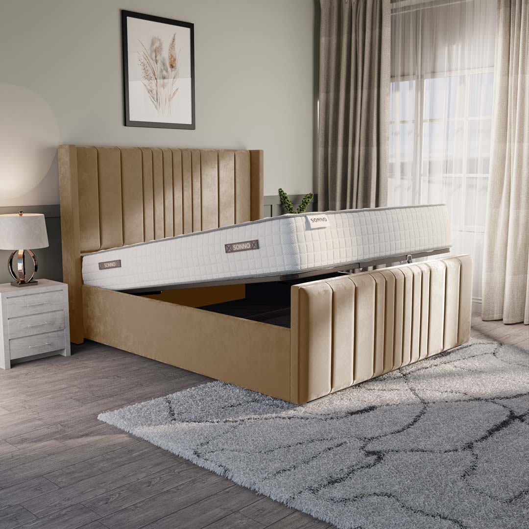 Cambridge Upholstered Ottoman Bed