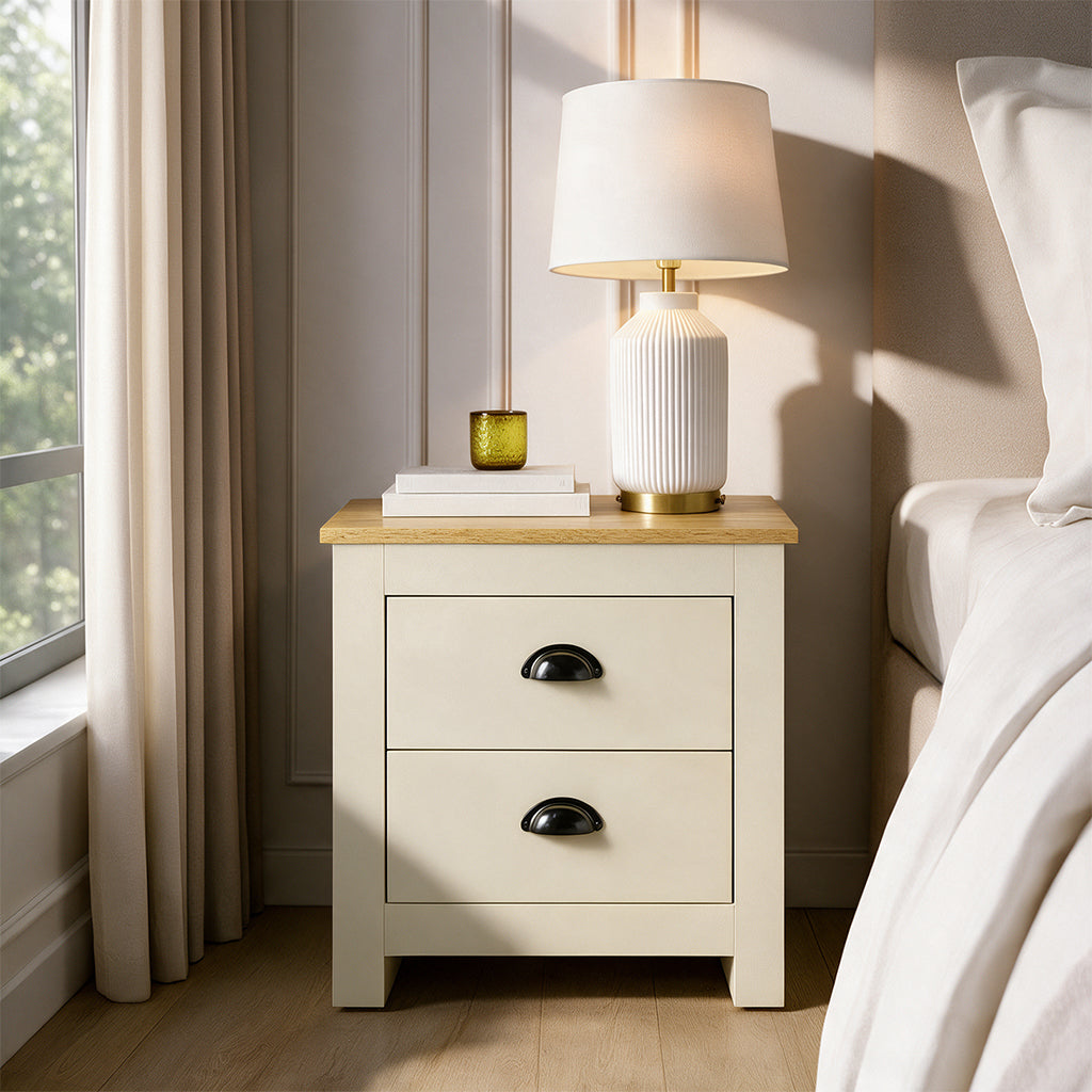 Chelsea Bedside Table - Taupe