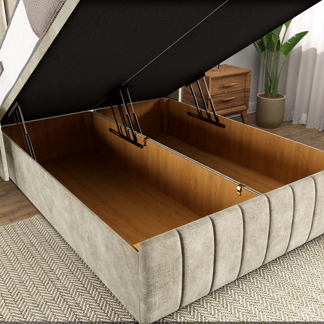Cidra Wingback Ottoman Divan Bed