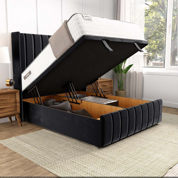 Cidra Wingback Ottoman Divan Bed