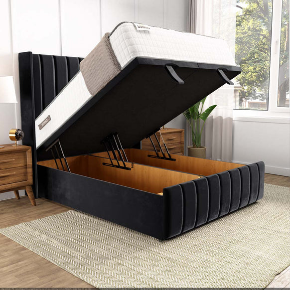 Cidra Wingback Ottoman Divan Bed