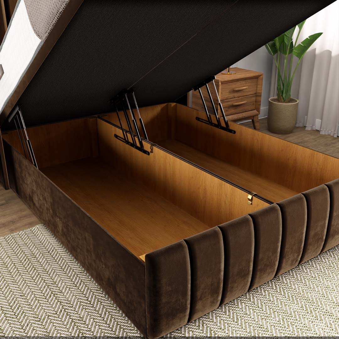 Cidra Wingback Ottoman Divan Bed