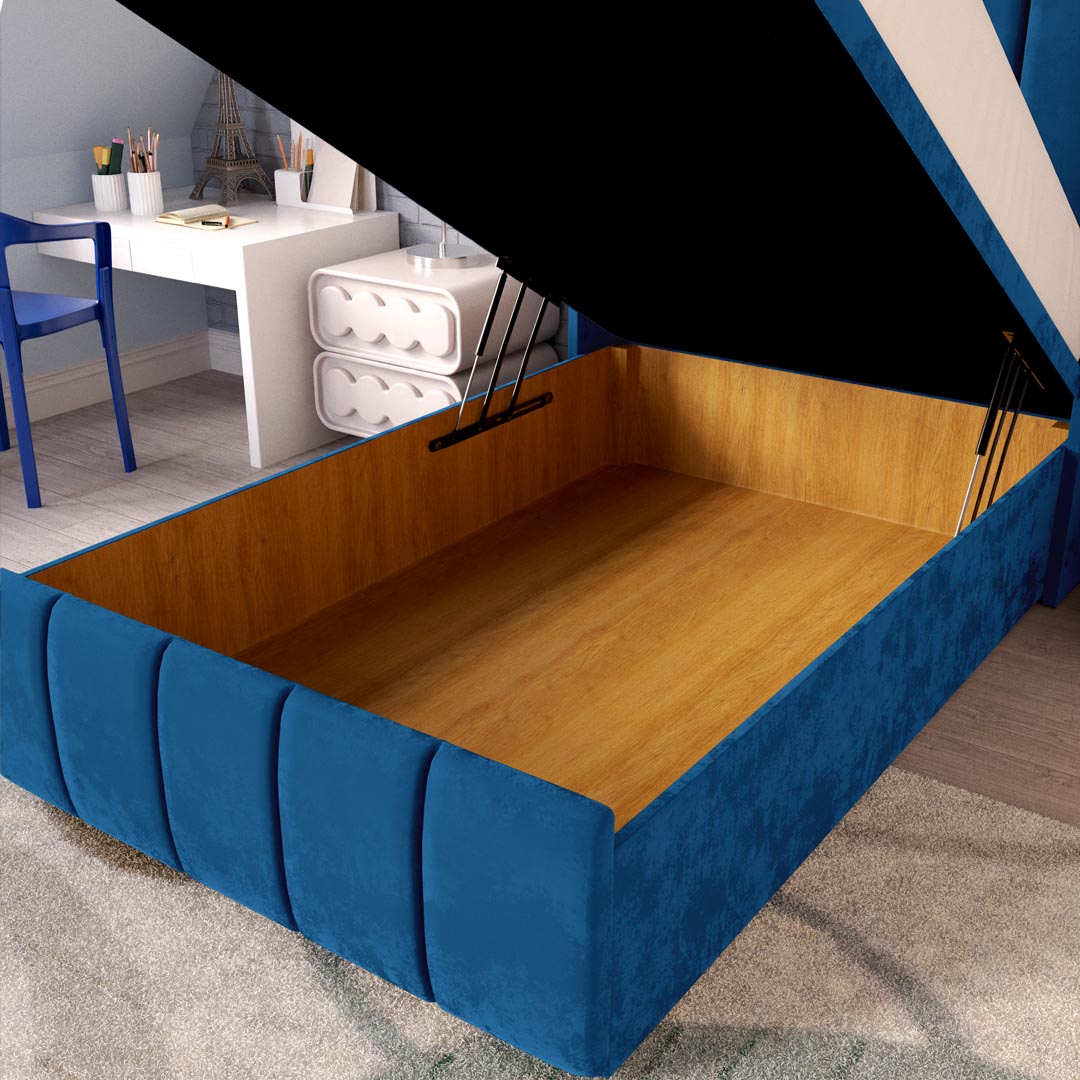 Cidra Kids Wingback Ottoman Divan Bed