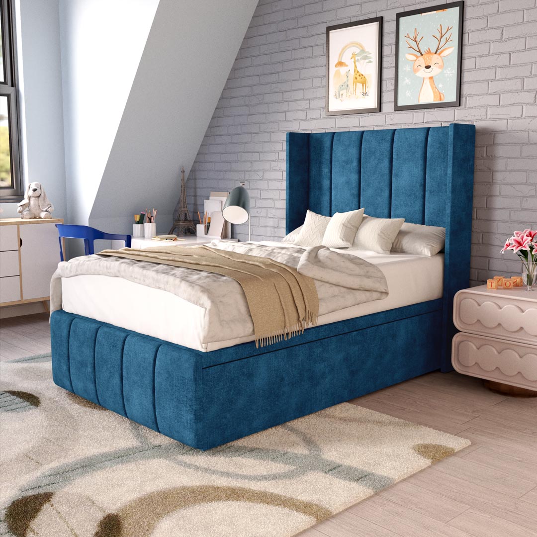 Cidra Kids Wingback Ottoman Divan Bed