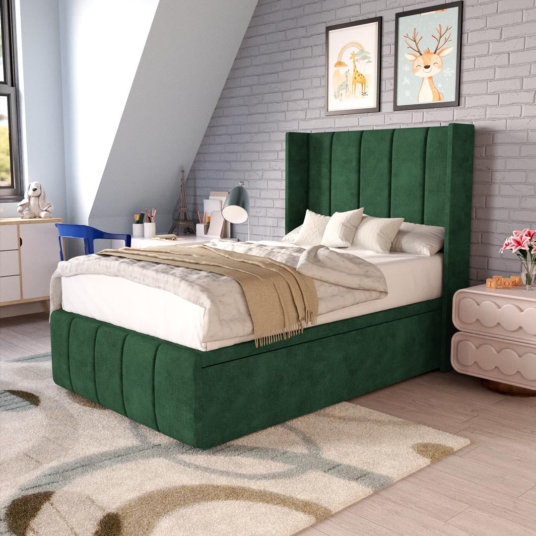 Cidra Kids Wingback Ottoman Divan Bed