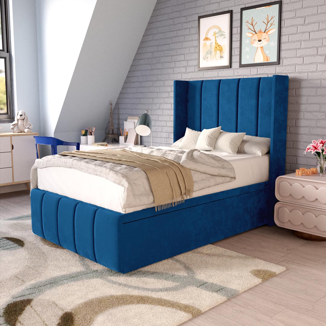 Cidra Kids Wingback Ottoman Divan Bed