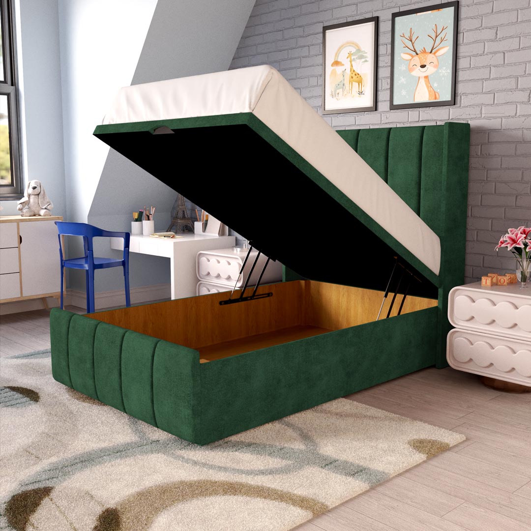 Cidra Kids Wingback Ottoman Divan Bed