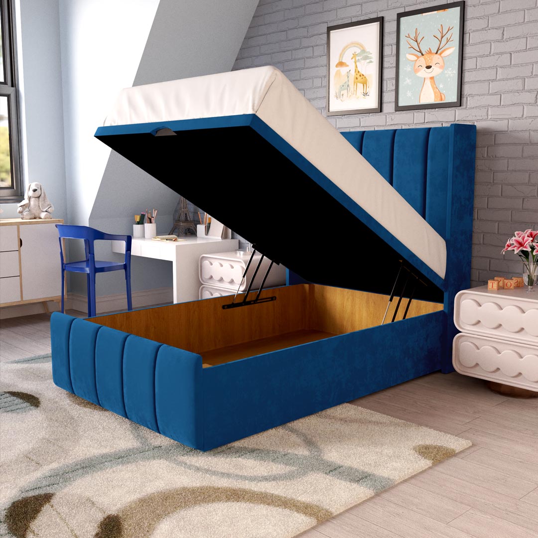 Cidra Kids Wingback Ottoman Divan Bed