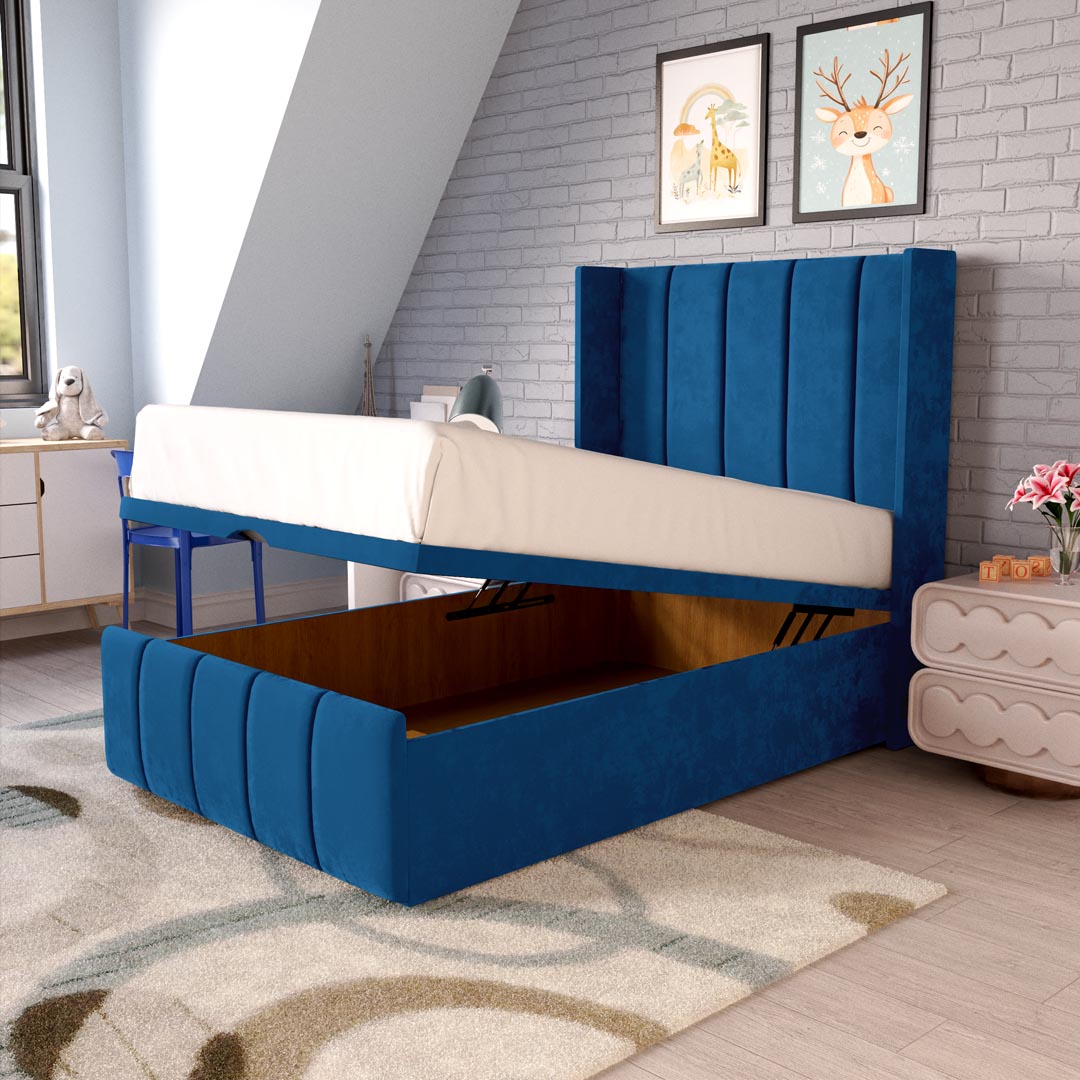Cidra Kids Wingback Ottoman Divan Bed