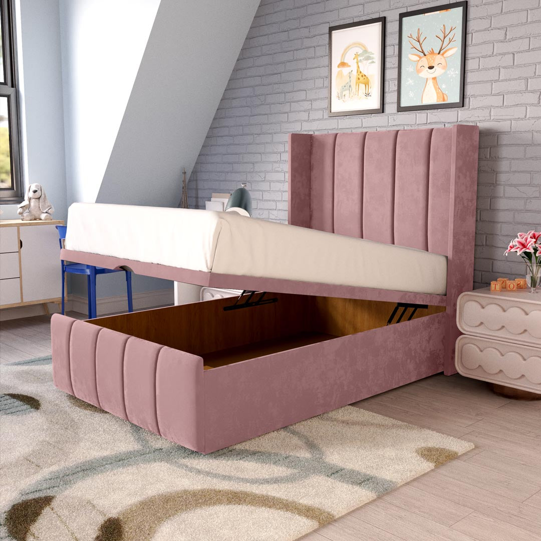 Cidra Kids Wingback Ottoman Divan Bed