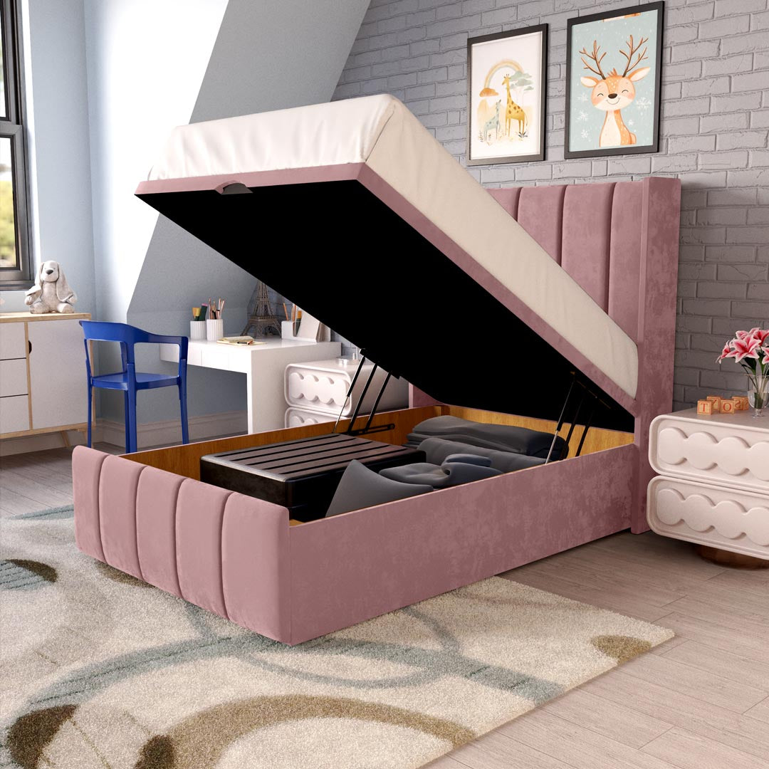 Cidra Kids Wingback Ottoman Divan Bed