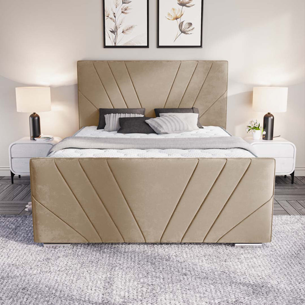 Fiji Sunrise Upholstered Ottoman Bed