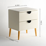 Florence Bedside Table - Taupe