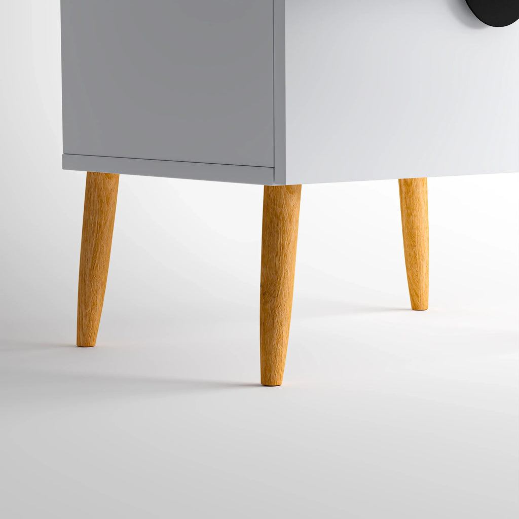 Florence Bedside Table - White