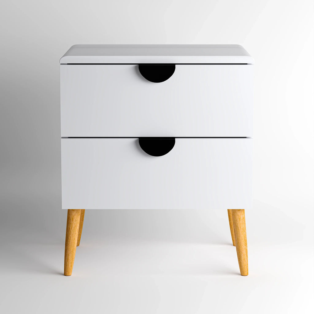Florence Bedside Table - White