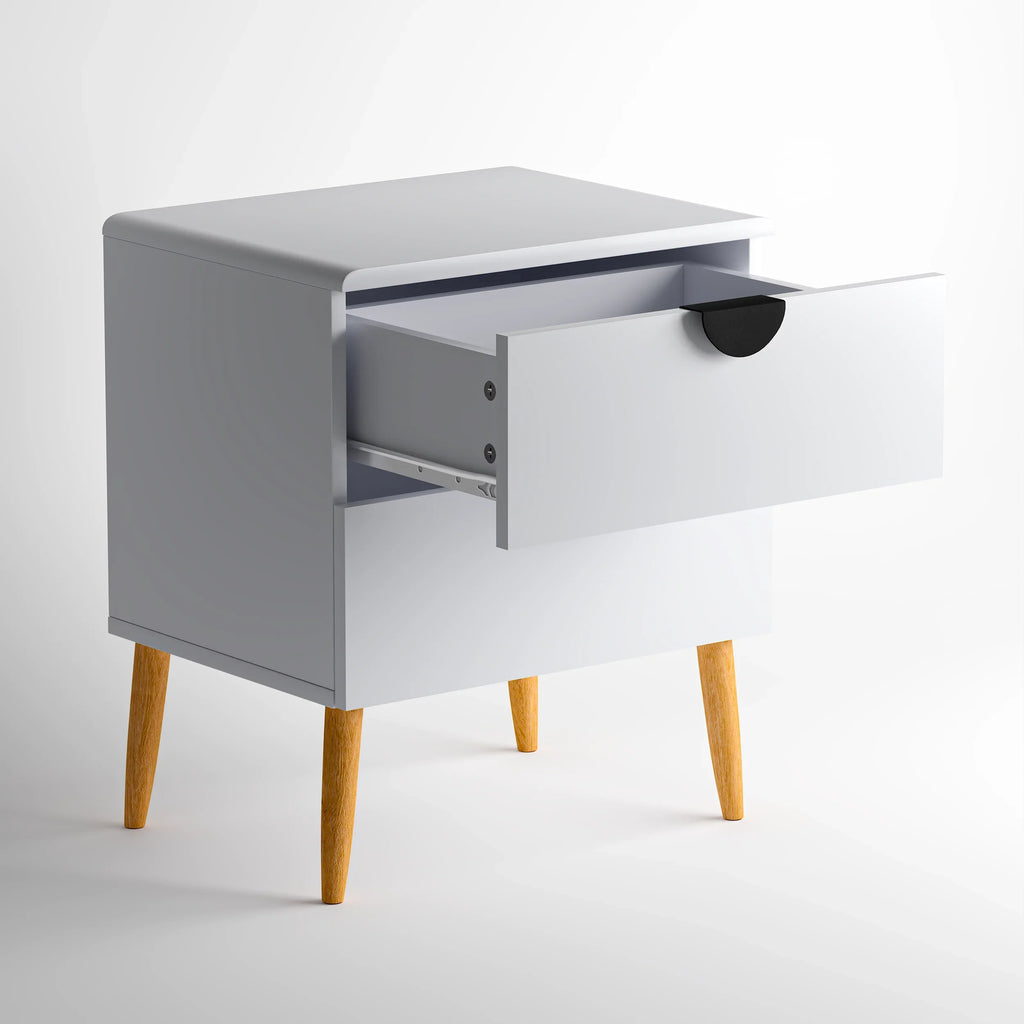 Florence Bedside Table - White