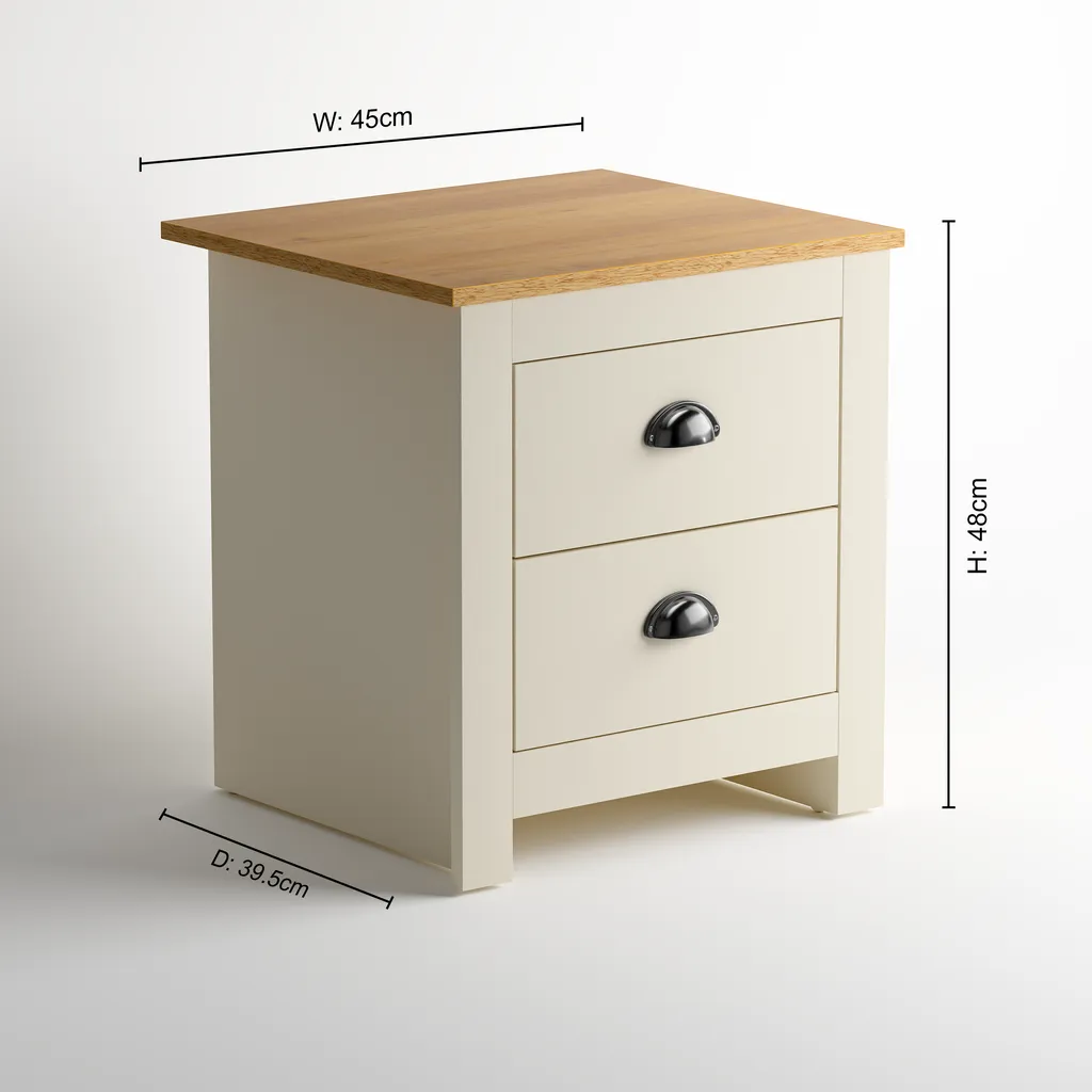 Chelsea Bedside Table - Taupe