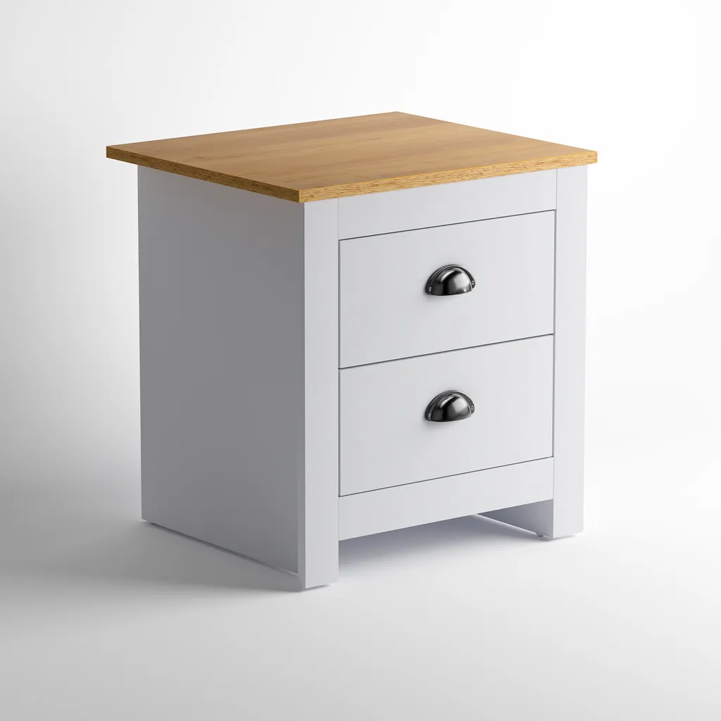 Chelsea Bedside Table - White