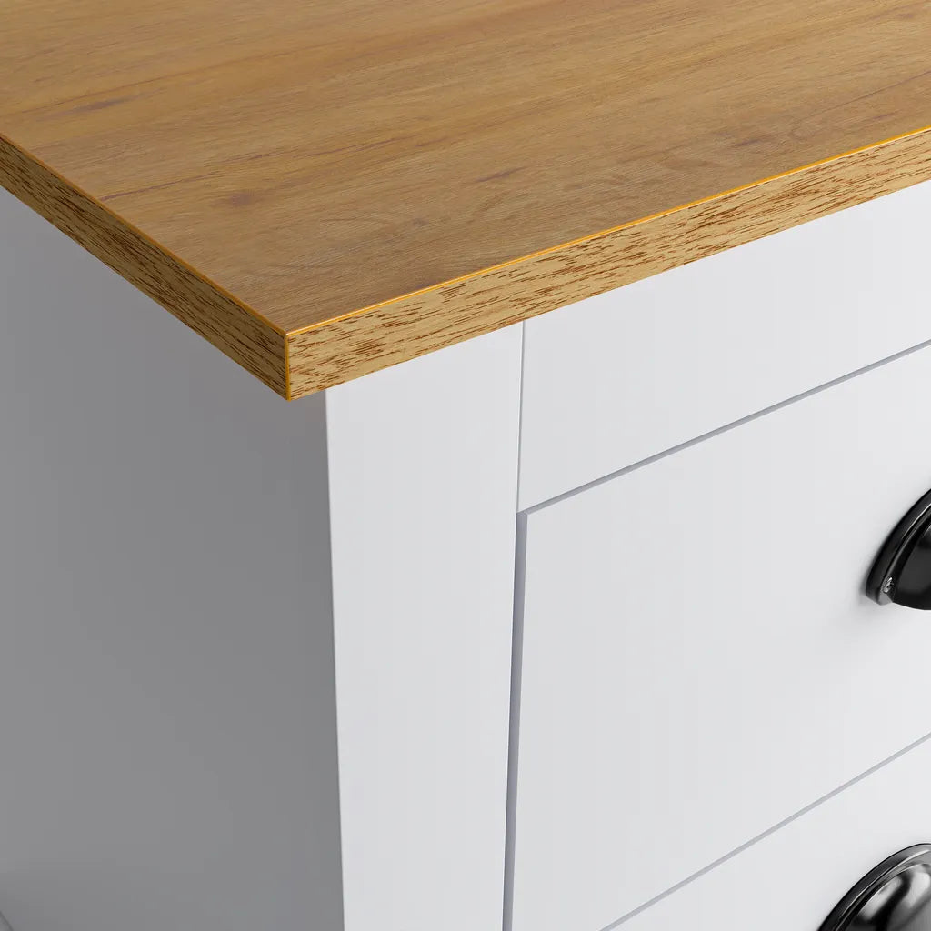 Chelsea Bedside Table - White
