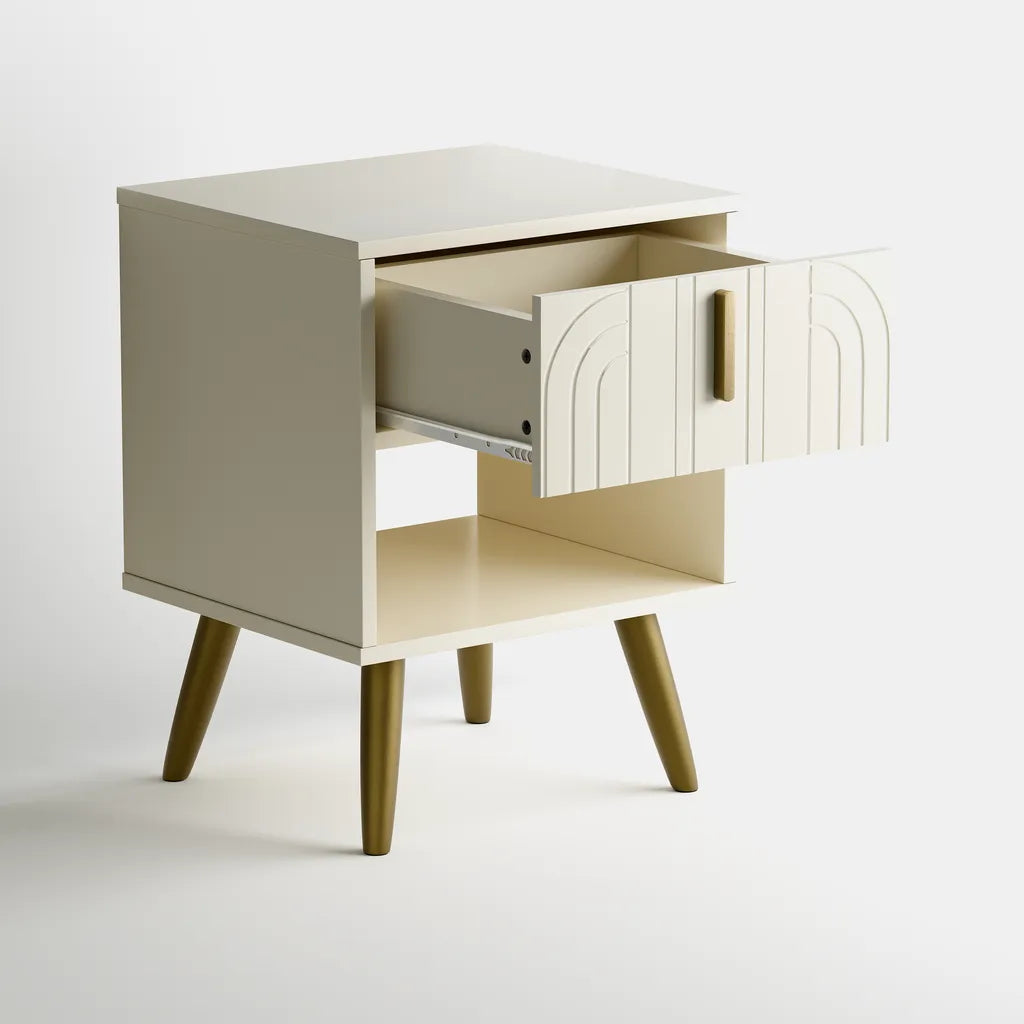 Sakura Bedside Table - Taupe