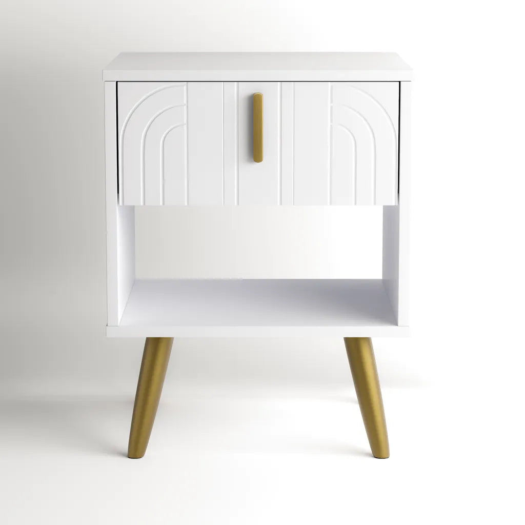Sakura Bedside Table - White