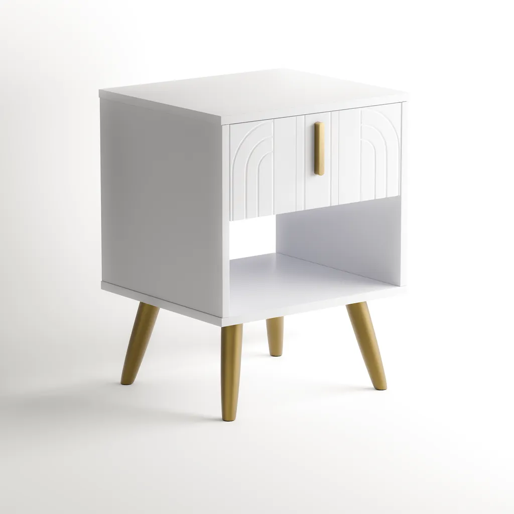 Sakura Bedside Table - White