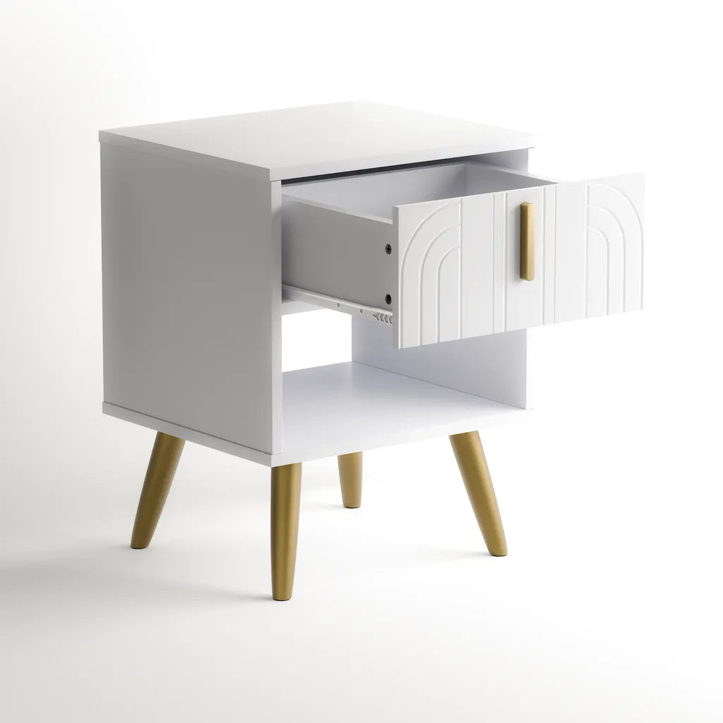 Sakura Bedside Table - White